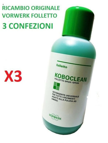Vorwerk kit X3 Folletto liquido detergente universale SP520 SP530 Koboclean