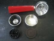 Braccetto portafiltro + 2 filtri kit cialda caffè Ariete Retrò 1388 rosso