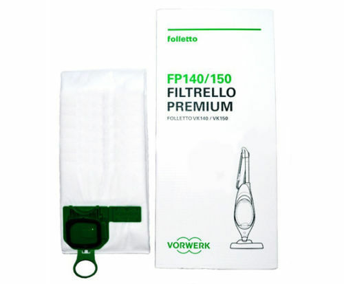 2X confezione Filtrello sacchetto Folletto Vorwerk per VK200